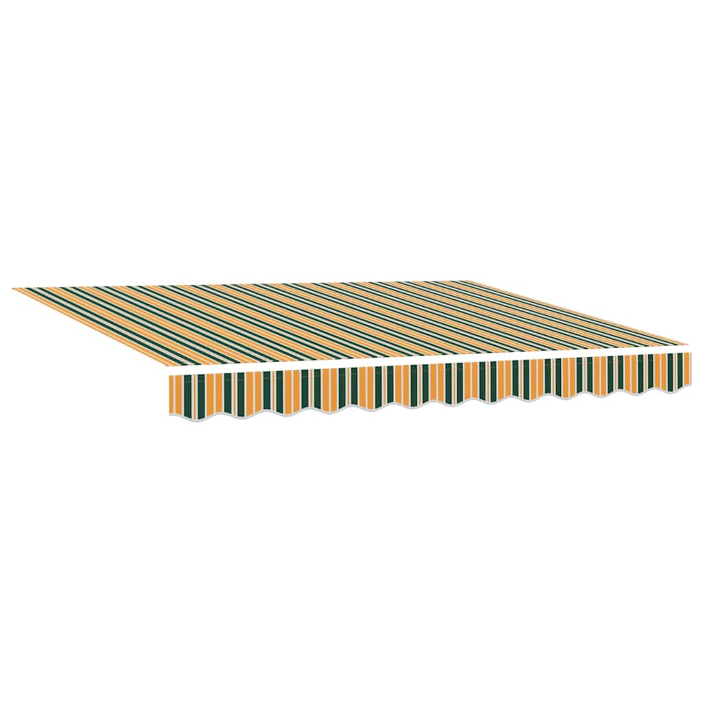 Telo di ricambio Vidaxx per tenda da sole verde e giallo 280 x 245 cm