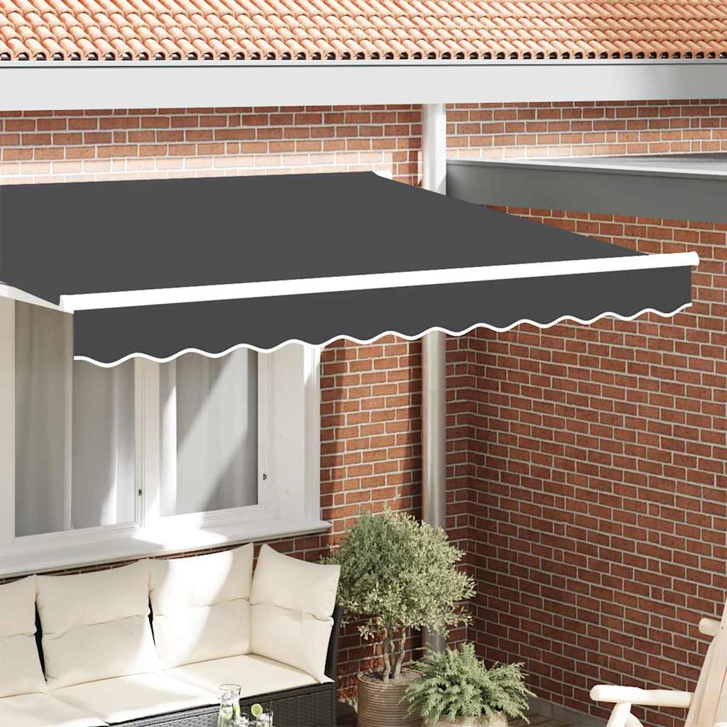 Vidaxl mantovana marchese antracite tela 580 x 20 cm