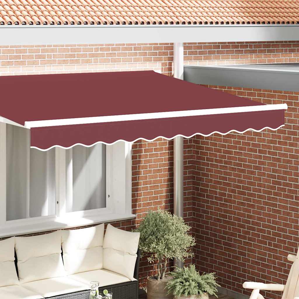 Vidaxl cenefa marquis rojo burdeos 580 x 20 cm lona