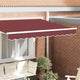 Vidaxl cenefa marquis rojo burdeos 580 x 20 cm lona