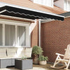 Vidaxl markies valance zwart 580 x 20 cm canvas