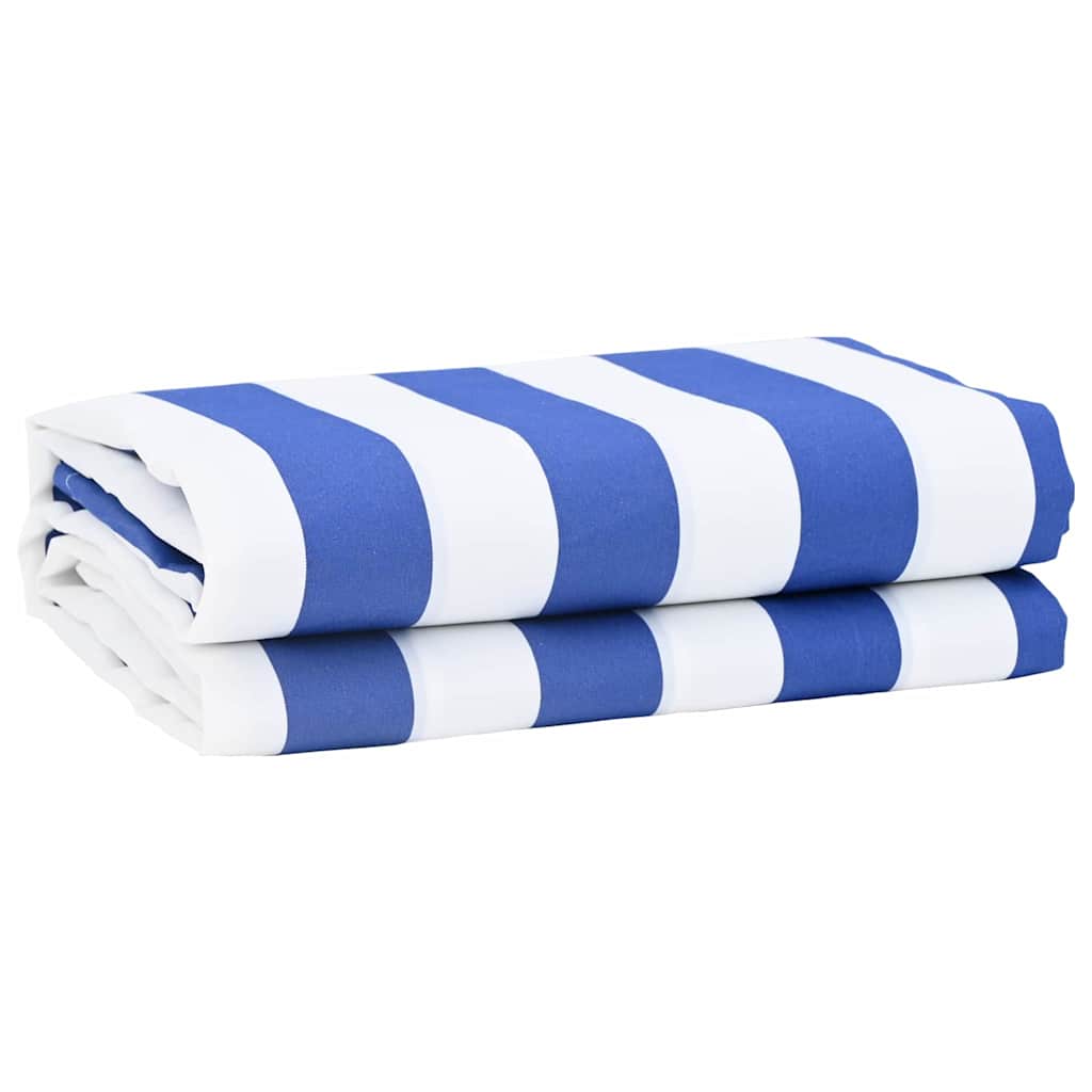 Vidaxl parasole di ricambio blu e bianco 1000 x 160 cm