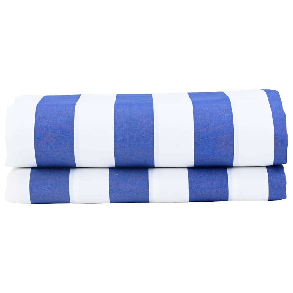 Vidaxl parasole di ricambio blu e bianco 1000 x 160 cm