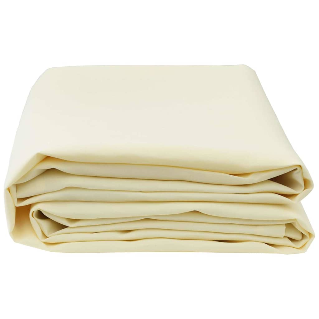Vidaxl zonnescherm vervangingen crème 1000 x 160 cm polyester canvas