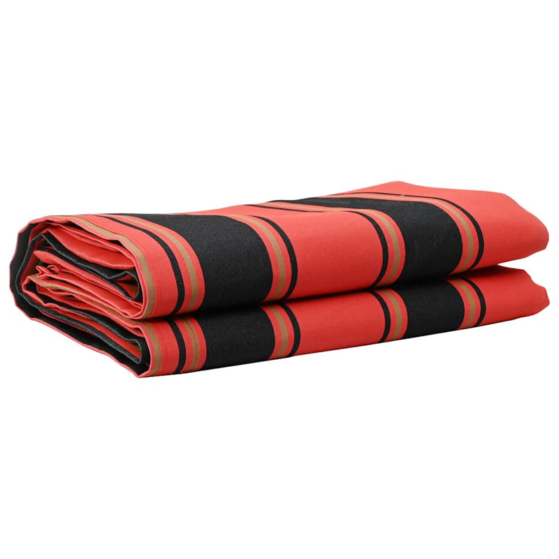 Vidaxl parasole di ricambio arancione e nero 1000 x 160 cm