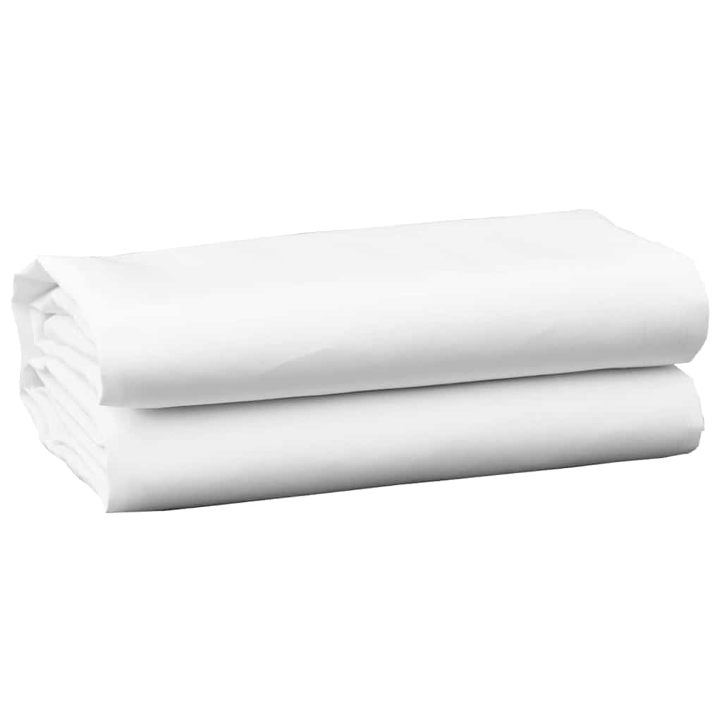 Vidaxl zonnescherm vervangingen wit 1000 x 160 cm polyester canvas