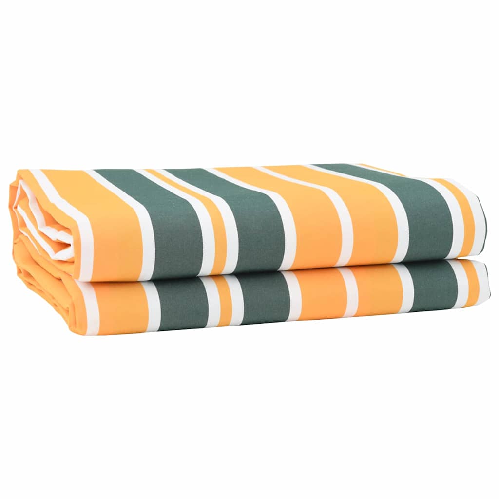 Vidaxl parasole di ricambio verde e giallo 1000 x 160 cm