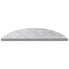Vidaxl trap tread halvemaanvormig 10 pcs zilver 60 x 18 cm aluminium