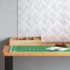 Vidaxx gradino rettangolare 4 pezzi argento 40 x 20 cm alluminio