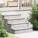 Vidaxx gradino rettangolare 2 pezzi argento 60 x 20 cm in alluminio