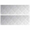 Vidaxx gradino rettangolare 2 pezzi argento 60 x 20 cm in alluminio