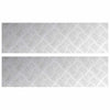 Vidaxl trap tread rechthoekig 2 pcs zilver 70 x 20 cm aluminium