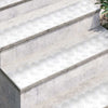 Vidaxx gradino rettangolare 2 pezzi argento 100 x 20 cm alluminio