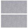 VidaXL peldaño de escalera rectangular 2 piezas plata 50 x 25 cm aluminio