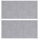 VidaXL peldaño de escalera rectangular 2 piezas plata 50 x 25 cm aluminio