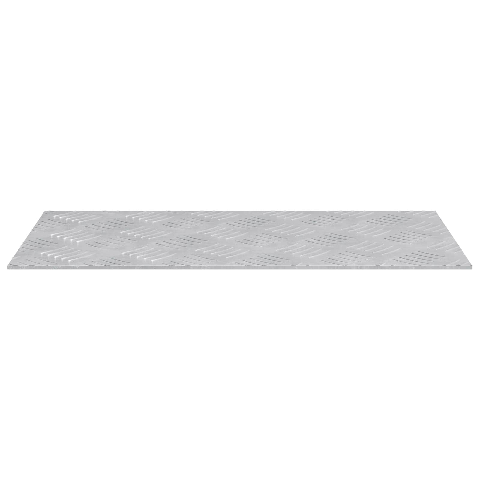 VidaXL gradino rettangolare 2 pezzi argento 50 x 25 cm in alluminio
