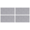 VidaXL gradino rettangolare 4 pezzi argento 50 x 25 cm in alluminio