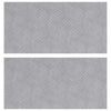 VidaXL gradino rettangolare 2 pezzi argento 50 x 25 cm in alluminio