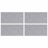 VidaXL peldaño de escalera rectangular 4 piezas plata 50 x 25 cm aluminio