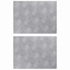 Vidaxx gradino rettangolare 2 pezzi argento 40 x 30 cm alluminio
