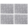Vidaxx gradino rettangolare 4 pezzi argento 40 x 30 cm alluminio