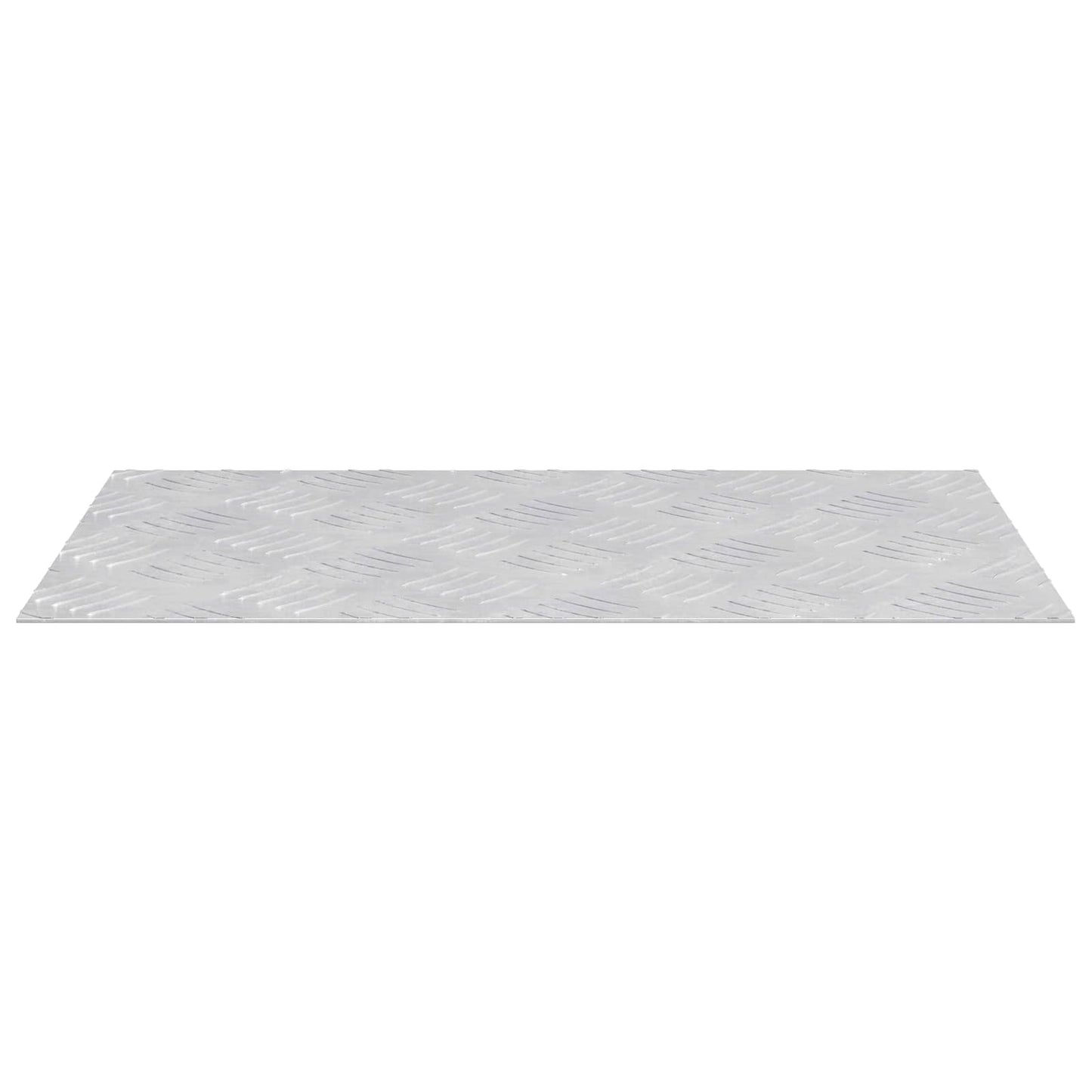 VidaXL gradino rettangolare 2 pezzi argento 50 x 30 cm in alluminio
