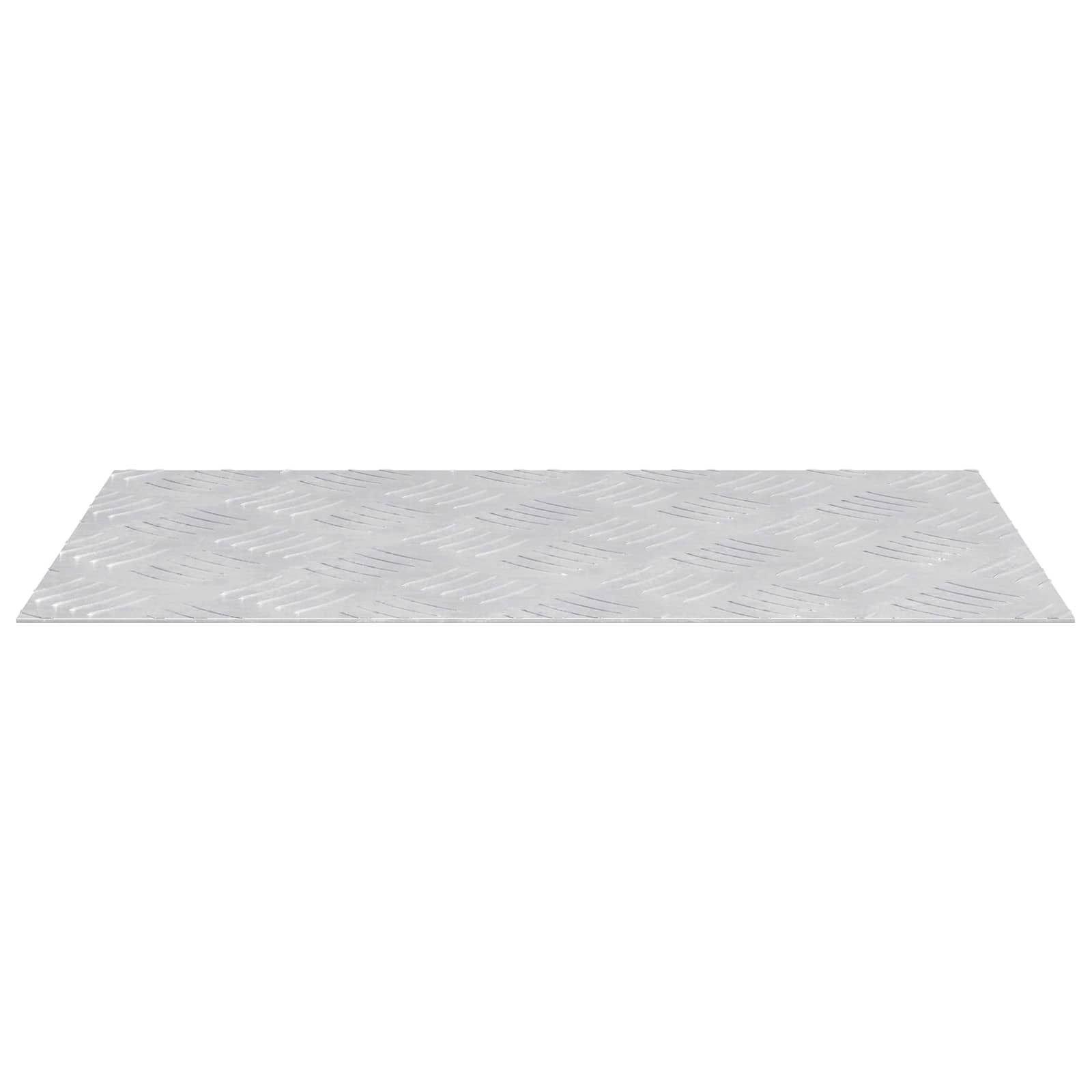 VidaXL gradino rettangolare 2 pezzi argento 50 x 30 cm in alluminio