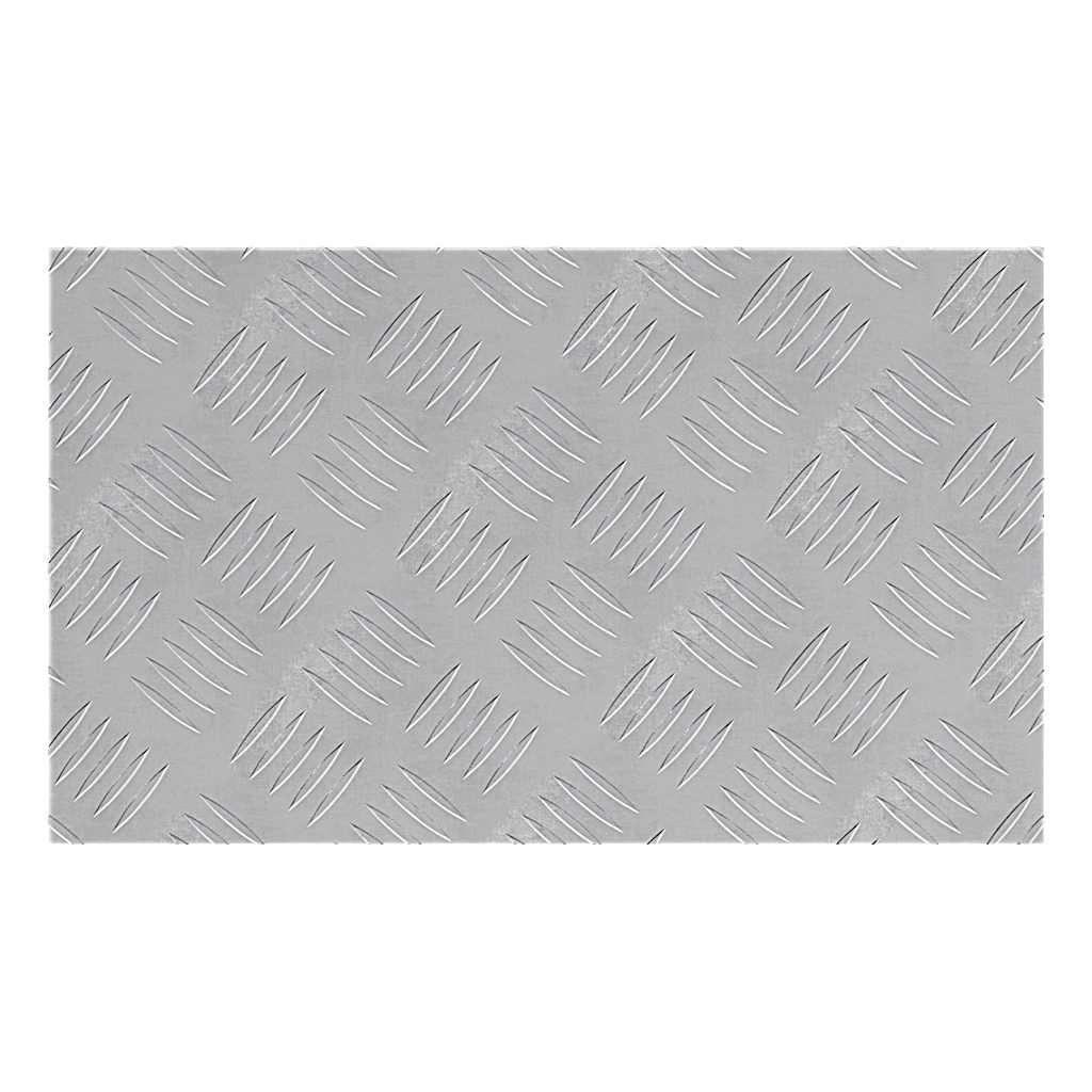 Vidaxx peldaño de escalera rectangular 4 piezas plata 50 x 30 cm aluminio