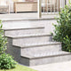 Vidaxx peldaño de escalera rectangular 2 piezas plata 70 x 30 cm aluminio