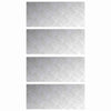 Vidaxx gradino rettangolare 4 pezzi argento 70 x 30 cm alluminio