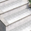 VidaXL peldaño de escalera rectangular 2 piezas plata 80 x 30 cm aluminio