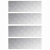 Vidaxl trap tread rechthoekig 4 pcs zilver 90 x 30 cm aluminium