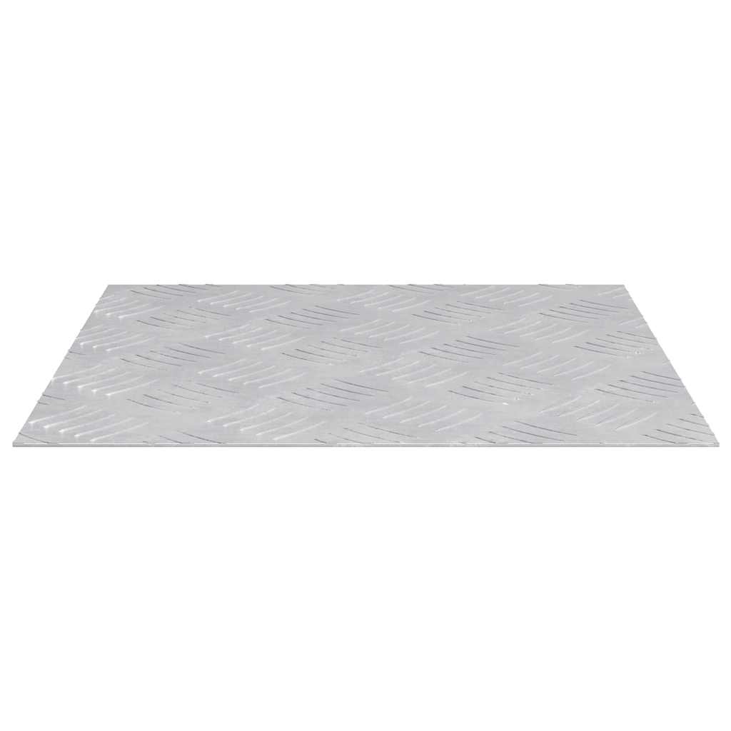 Vidaxl trap tread vierkant 2 pcs zilver 40 x 40 cm aluminium