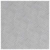 Vidaxl trap tread vierkant 2 pcs zilver 40 x 40 cm aluminium