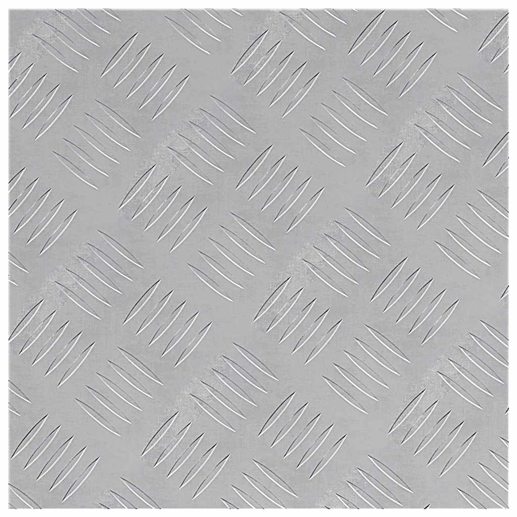 Vidaxl trap tread vierkant 2 pcs zilver 40 x 40 cm aluminium