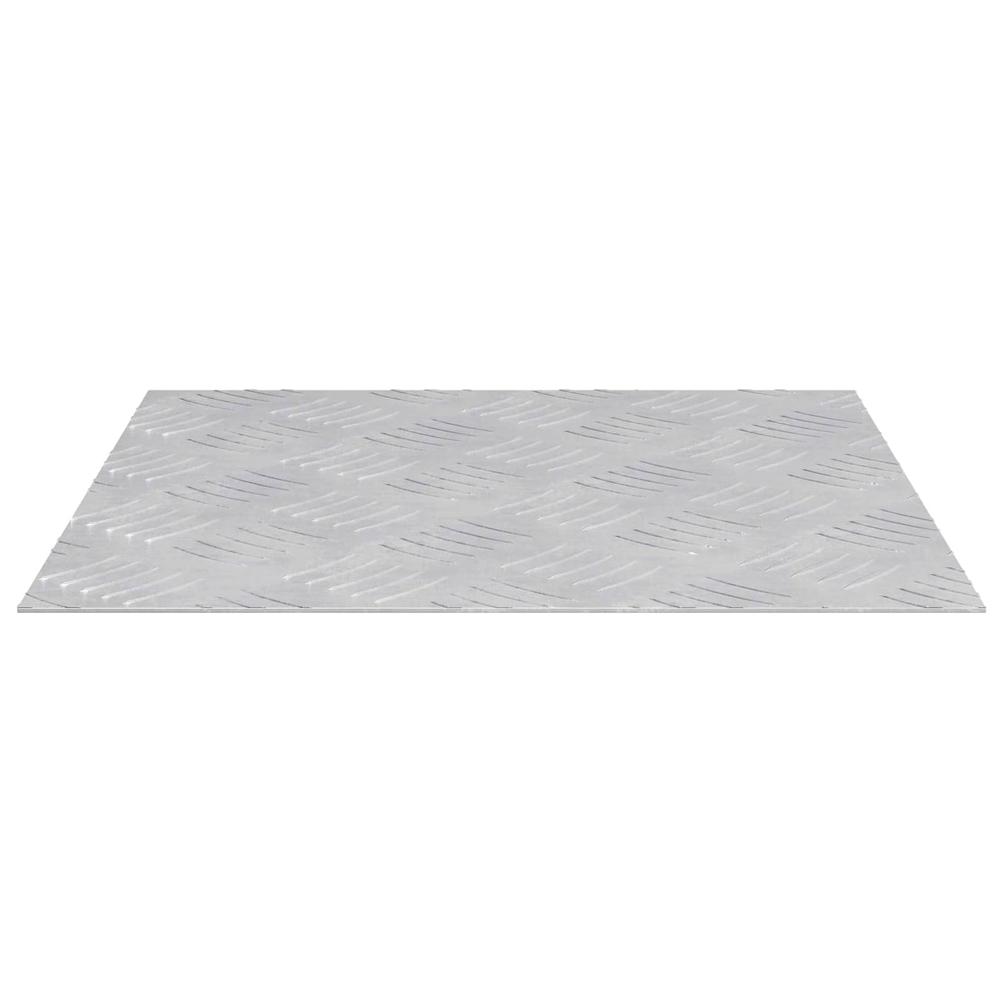 Vidaxl trap tread vierkant 4 pcs zilver 40 x 40 cm aluminium