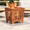 Vidaxx gradino rettangolare 2 pezzi argento 60 x 40 cm in alluminio