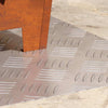 Vidaxx gradino rettangolare 2 pezzi argento 60 x 40 cm in alluminio