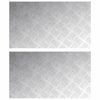 VidaXL gradino rettangolare 2 pezzi argento 70 x 40 cm in alluminio