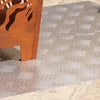 VidaXL gradino rettangolare 4 pezzi argento 70 x 40 cm in alluminio