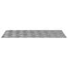 Vidaxx gradino rettangolare 2 pezzi argento 80 x 40 cm alluminio