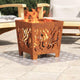 Vidaxx gradino rettangolare 2 pezzi argento 80 x 40 cm alluminio