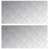 Vidaxx peldaño de escalera rectangular 2 piezas plata 80 x 40 cm aluminio