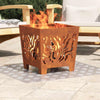 Vidaxx gradino rettangolare 2 pezzi argento 90 x 40 cm alluminio