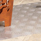 Vidaxx gradino rettangolare 4 pezzi argento 90 x 40 cm alluminio