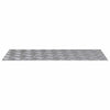 Vidaxx gradino rettangolare 4 pezzi argento 90 x 40 cm alluminio