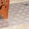 VidaXL gradino rettangolare 4 pezzi argento 100 x 40 cm in alluminio