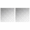 Vidaxl trap tread vierkant 2 pcs zilver 50 x 50 cm aluminium
