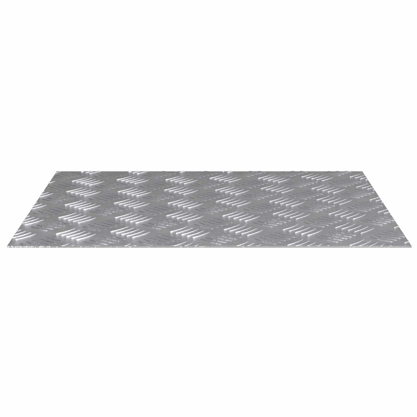 VidaXL gradino rettangolare 2 pezzi argento 60 x 50 cm in alluminio