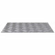 Vidaxx peldaño de escalera rectangular 4 piezas plata 60 x 50 cm aluminio